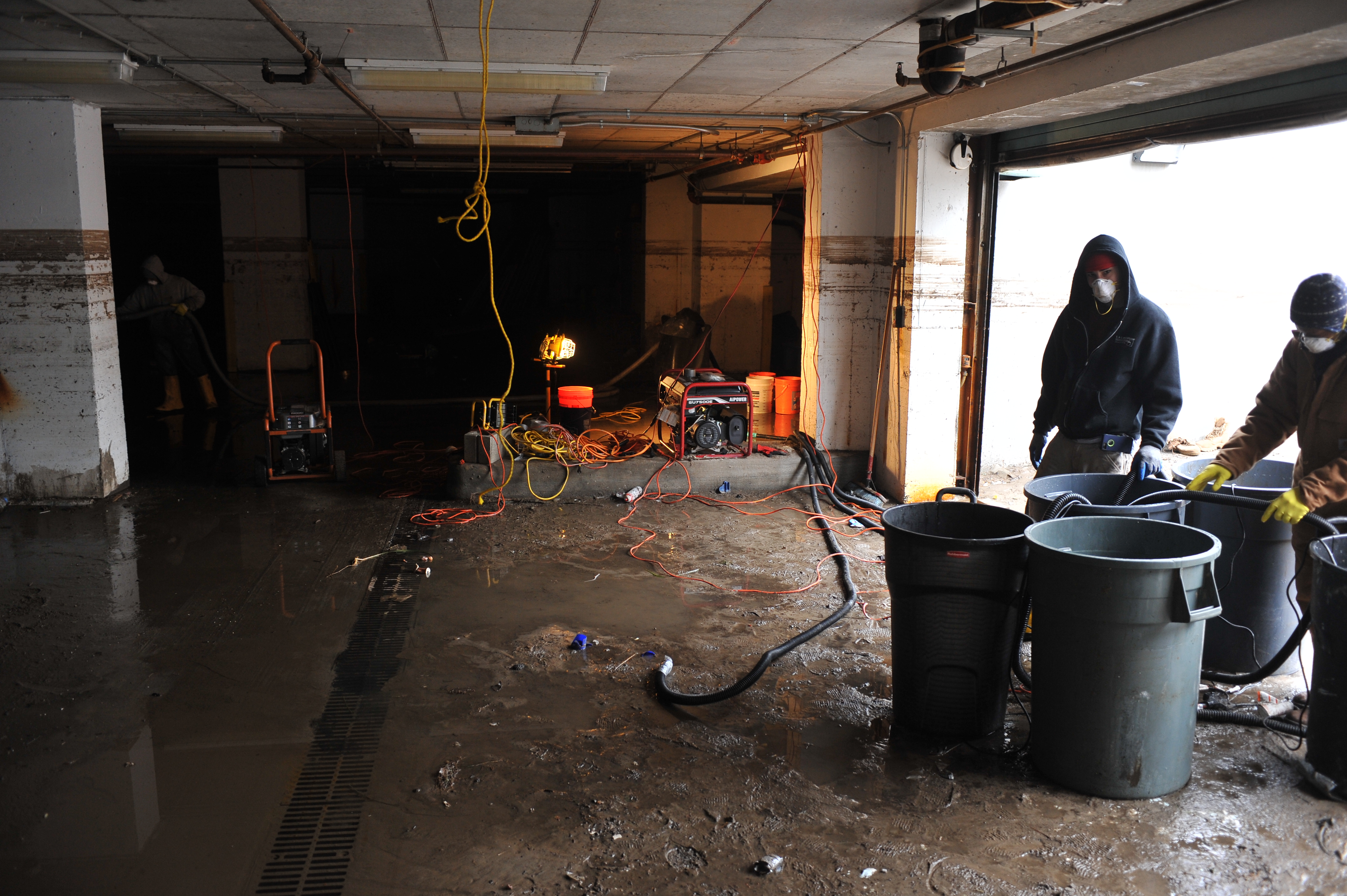Flood Cleanup Residential Garage